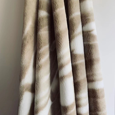 Softness Cheap Selling Rabbit Fur Blanket Printed Luxury Faux Fur Throw Blanket