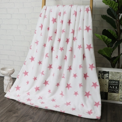 Wholesale Super Thick Soft Star Micro Thick Soft Touch Soft Touch Blanket Polyester Plush Polyester Flannel Fleece Throw Blanket Custom Printed Throw Blanket